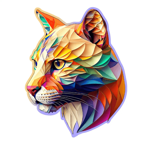Medinė dėlionė „Įmantri puma“, 150 detalių