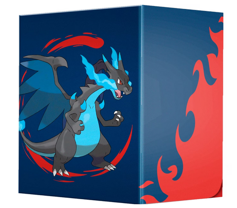 Pokémon Mega Charizard X Flex kaladės dėžutė 100+ kortų su pertvara