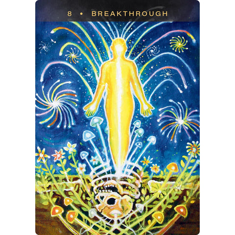 Sacred Mushroom Oracle šamaninės orakulo kortos anglų kalba