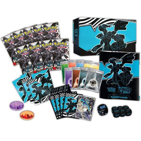 Pokémon Scarlet & Violet Black Bolt ETB – 9 pak., promo korta (anglų)