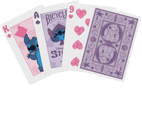Disney Stitch žaidimo kortos Bicycle – kolekcinė kaladė dovanai ir žaidimams
