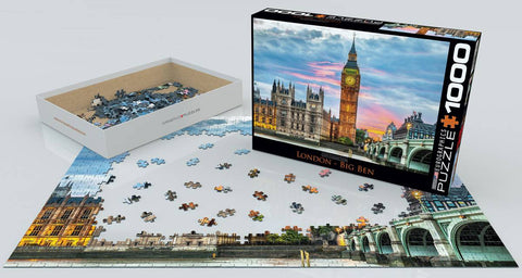 1000 dalių dėlionė „Londonas – Big Ben“ 67×49 cm, suaugusiems ir paaugliams