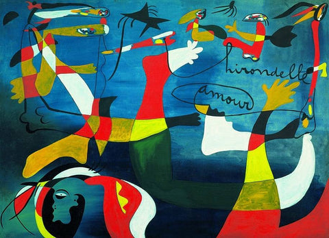 Joan Miró „Nuryti, meilė“ 1000 dalių dėlionė, 50x70 cm