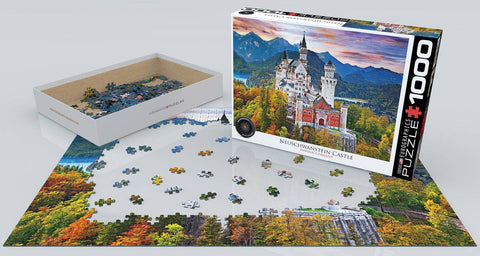 Neuschwanstein pilis rudenį – 1000 detalių dėlionė