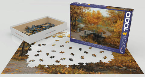 1000 detalių dėlionė „Ruduo sename parke“ 67×49 cm – suaugusiems ir šeimai