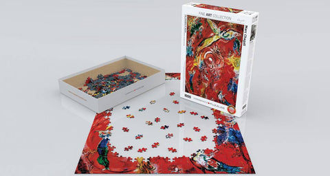 Marc Chagall „Muzikos triumfas“ dėlionė 1000 detalių, 50x70 cm
