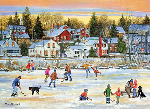 Vakarinis pasičiuožinėjimas – 1000 dalių dėlionė 67x49 cm, aukšta kokybė