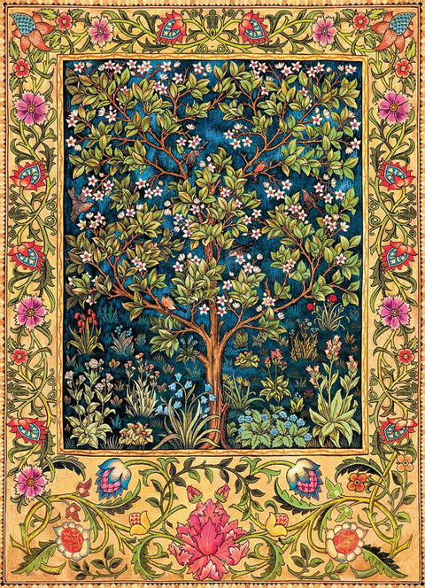 1000 detalių dėlionė „Gyvybės medis“ William Morris, premium kokybė 8+