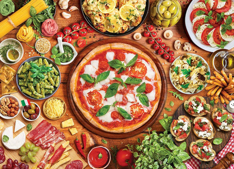 1000 dalių dėlionė „Itališkas stalas“ – premium, ekologiška