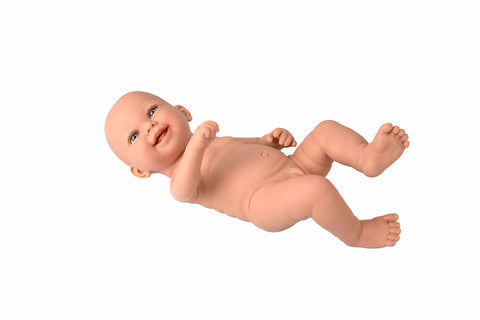 Arias vinilinė lėlė kūdikėlis, berniukas 42 cm, maudoma, lanksti be rūbelių