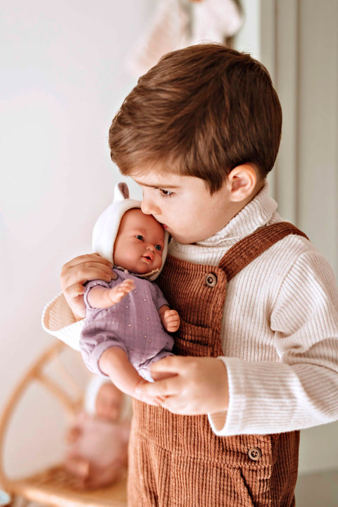 Arias tikroviška kūdikio lėlė su vienaragio kepuryte, 28 cm