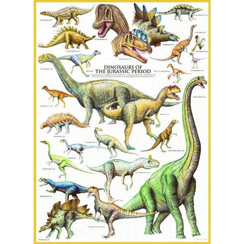 Juros periodo dinozaurų dėlionė 1000 detalių, 50x70 cm, vaikams 5+