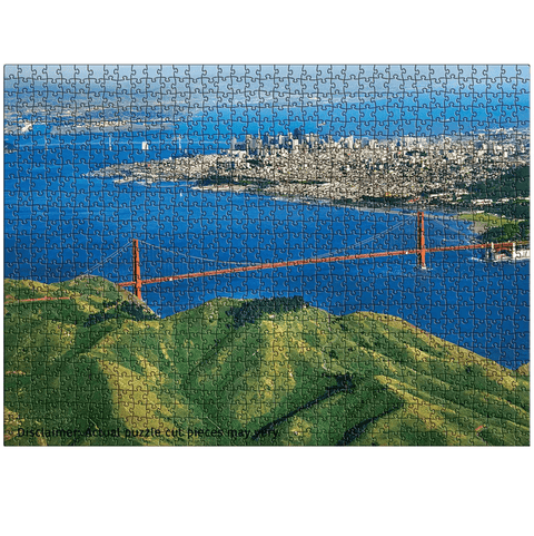 Auksinių vartų tiltas San Franciske – 1000 detalių panorama dėlionė