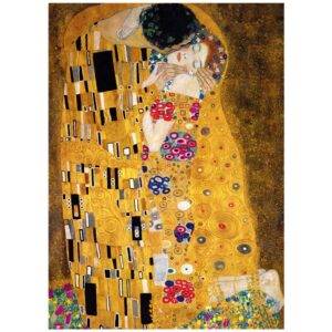 Gustav Klimt „Bučinys“ 1000 detalių dėlionė – muziejinė kokybė