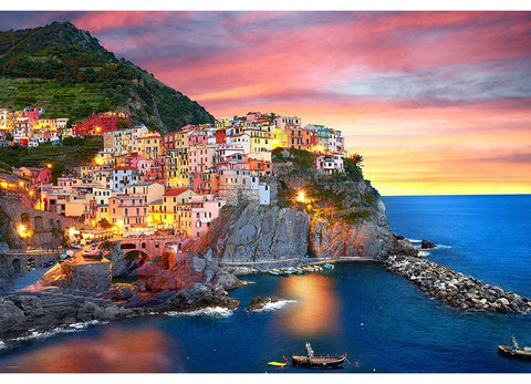 Dėlionė Saulėlydis Italijoje, Manarola, 2000 detalių – Eurographics