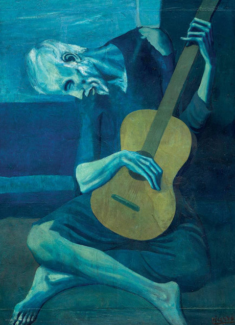 Picasso „Senasis gitaristas“ 1000 detalių dėlionė – muziejinė kokybė 12+
