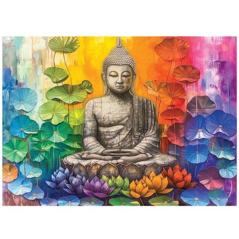Spalvingo Budos dėlionė 1000 dalių – raminantis meditacijos menas