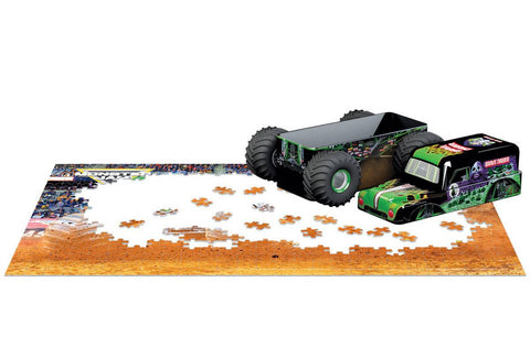 Monster Jam dėlionė 550 dalių metalinėje dėžutėje – kolekcinė
