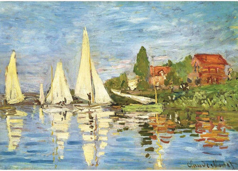 Claude Monet „Regata Argenteuil“ 1000 detalių dėlionė – meno gurmanams