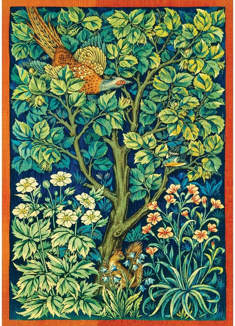 William Morris „Fazano patinas“ 1000 detalių meno dėlionė su „Smart Cut“ technologija