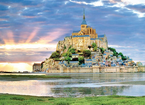 Mont Saint-Michel, Prancūzija – įspūdinga 1000 detalių dėlionė