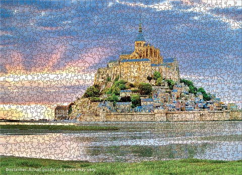 Mont Saint-Michel, Prancūzija – įspūdinga 1000 detalių dėlionė