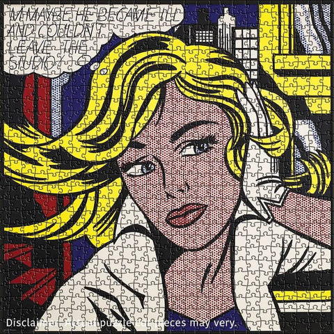 Roy Lichtenstein „M-Maybe“ 1000 detalių pop meno dėlionė suaugusiems