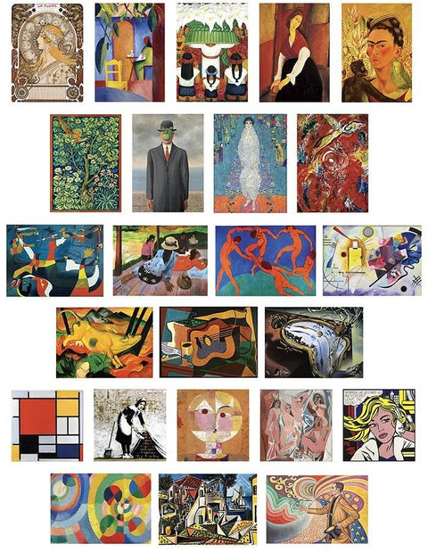 Advento kalendorius su dėlionėmis „Šiuolaikinis menas“, 24 x 50 detalių