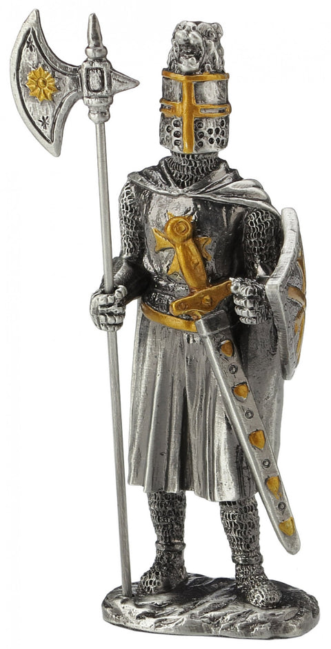 Statulėlė KRYŽIUOTIS su alebarda. Aukštis 11cm.
