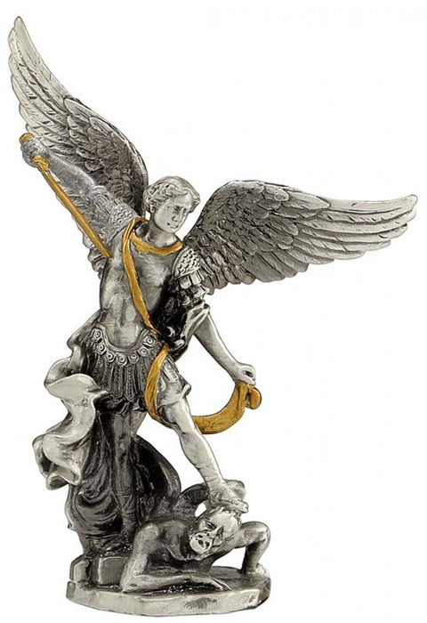 Statulėlė ŠVENTASIS MYKOLAS ARKANGELAS. Aukštis 10cm.