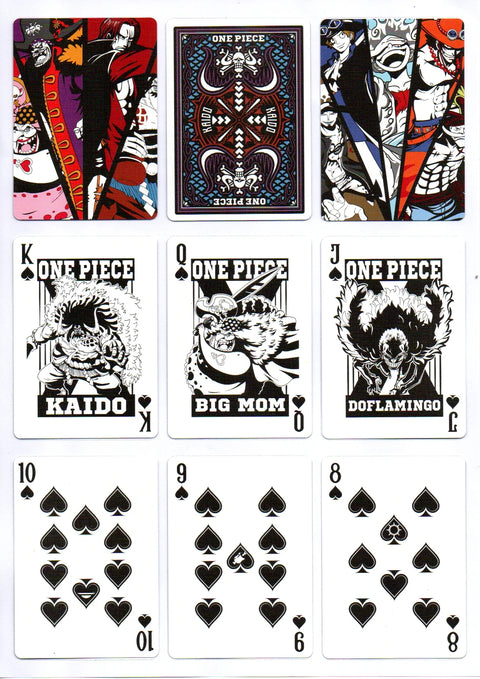 One Piece Kaido žaidimo kortos – licencijuota pokerio kaladė anime gerbėjams