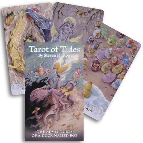 Tarot of Tides taro kortos su vadovu apie ančiuko kelionę