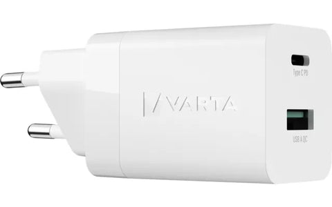 Varta Speed Charger 57955 38W GaN USB-C + USB-A sieninis įkroviklis