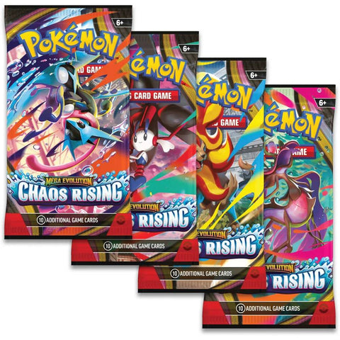 Pokémon TCG Mega Evolution: Chaos Rising papildymo paketas – 10 kortų