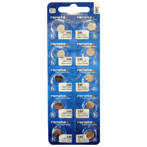 Renata 346 SR712SW sidabro oksido laikrodžių baterijos, 10 vnt