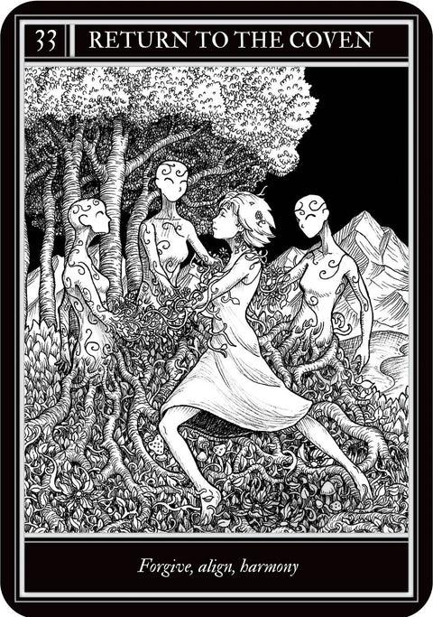 Coven Oracle raganystės orakulo kortos – 36 kortos su knygele
