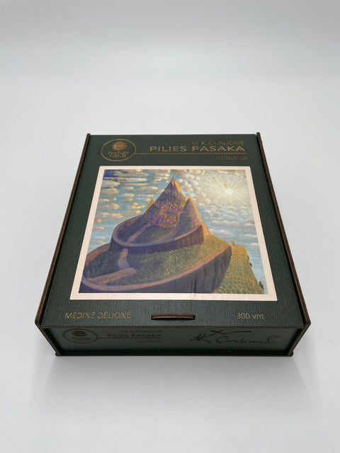 M.K. Čiurlionis Pilies pasaka – medinė dėlionė, 150 detalių, M
