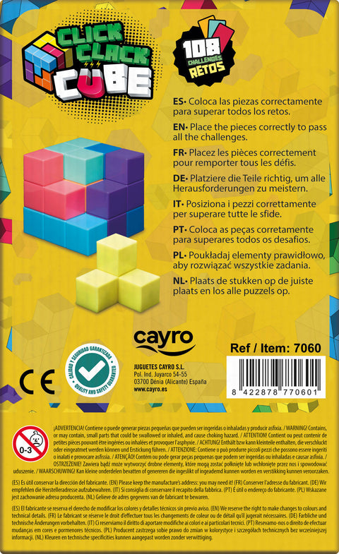 Cayro loginis žaidimas „Click Clack Cube“, nuo 6 m.