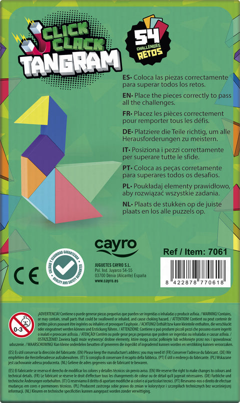 Cayro loginis žaidimas „Click Clack Tangram“, nuo 5 m.
