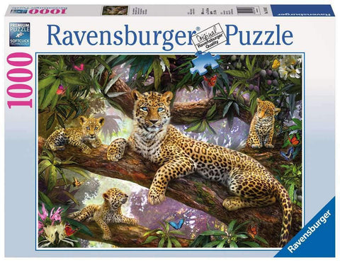 Ravensburger 1000 Puzzle Dėlionė: Leopard Family