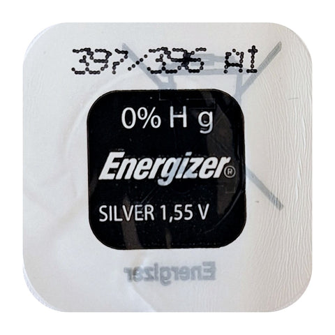 Energizer sidabro oksido laikrodžių baterijos 397/396, 10 vnt.