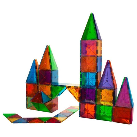 3D magnetinis konstruktorius – skaidrios spalvotos plytelės, 38 det., 3+