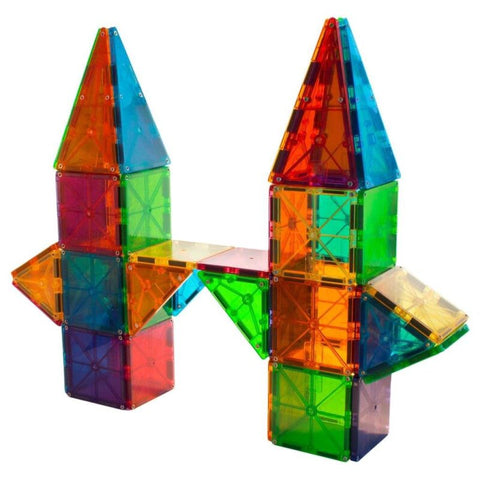 3D magnetinis konstruktorius – skaidrios spalvotos plytelės, 38 det., 3+
