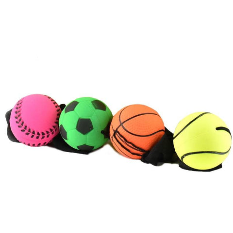 Šokinėjantis kamuoliukas su elastine virvele ir riešo dirželiu, 6 cm vaikams 3+