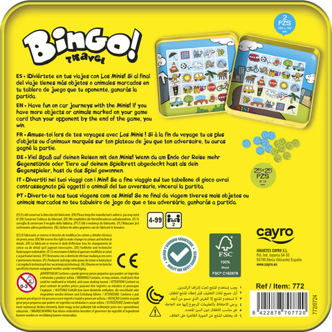 Cayro kelioninis žaidimas „Bingo Travel“, 2 žaid., nuo 4 m.