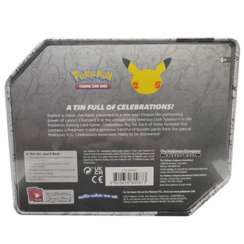 Pokémon Celebrations Lance'o Charizard V didžioji skarda, 8 pakeliai (EN)