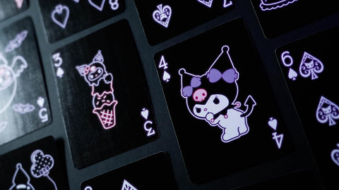 Bicycle Kuromi žaidimo kortos – Sanrio kolekcionieriams ir pokeriui