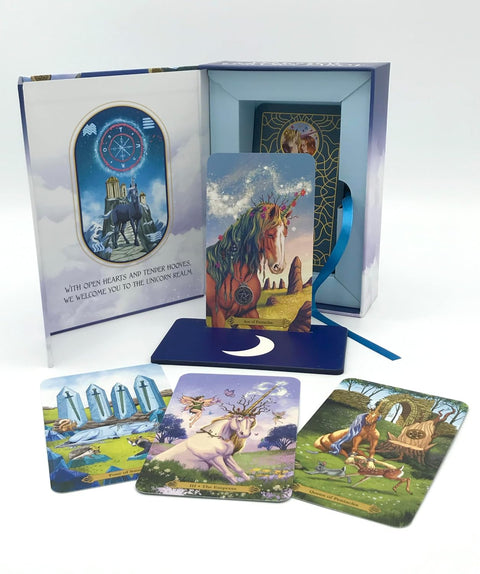 Dangiškų Vienaragių Taro ir Orakulo kaladė – Llewellyn, 78 kortos