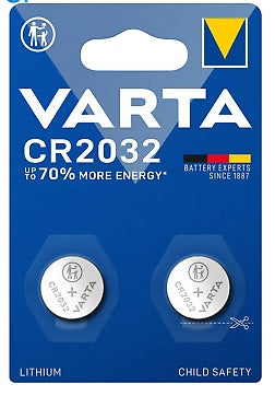 Varta CR2032 3V ličio monetinės baterijos, 2 vnt. rinkinys