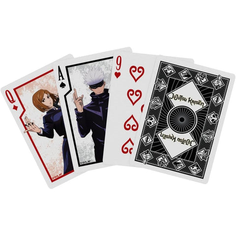Jujutsu Kaisen Bicycle žaidimo kortos – pokerio dydis, anime gerbėjams